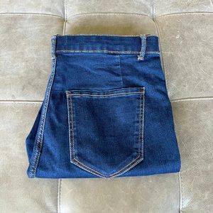 Bright Zara stretchy high waist blue jeans